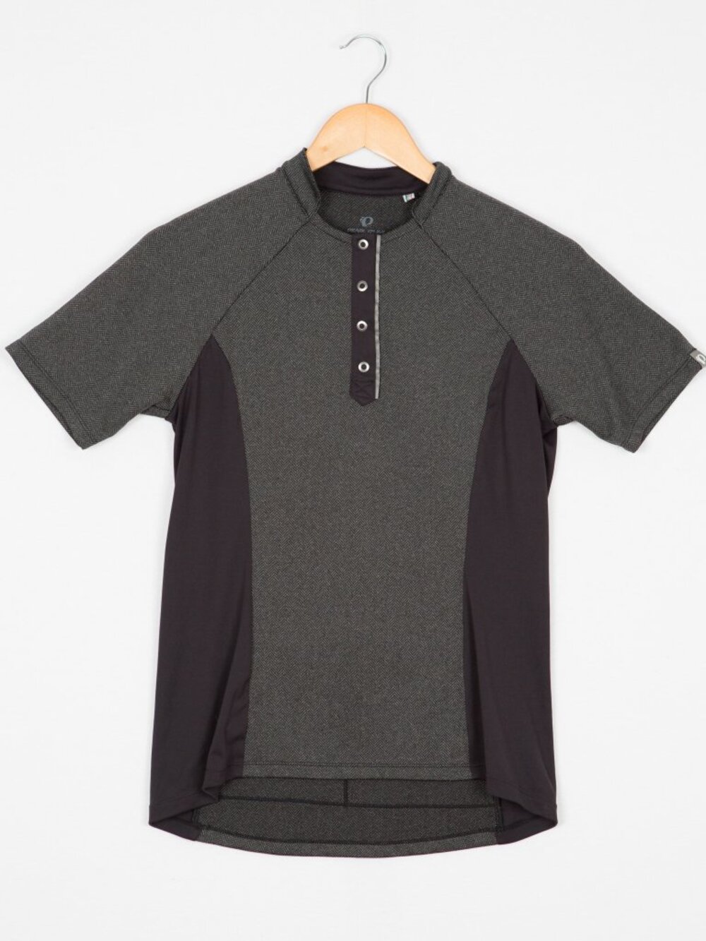 Pearl Izumi Select Escape Texture Cycling Jersey Gray Black Herringbone Size M